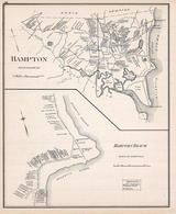 Hampton, Hanpton Beach, New Hampshire State Atlas 1892 Uncolored